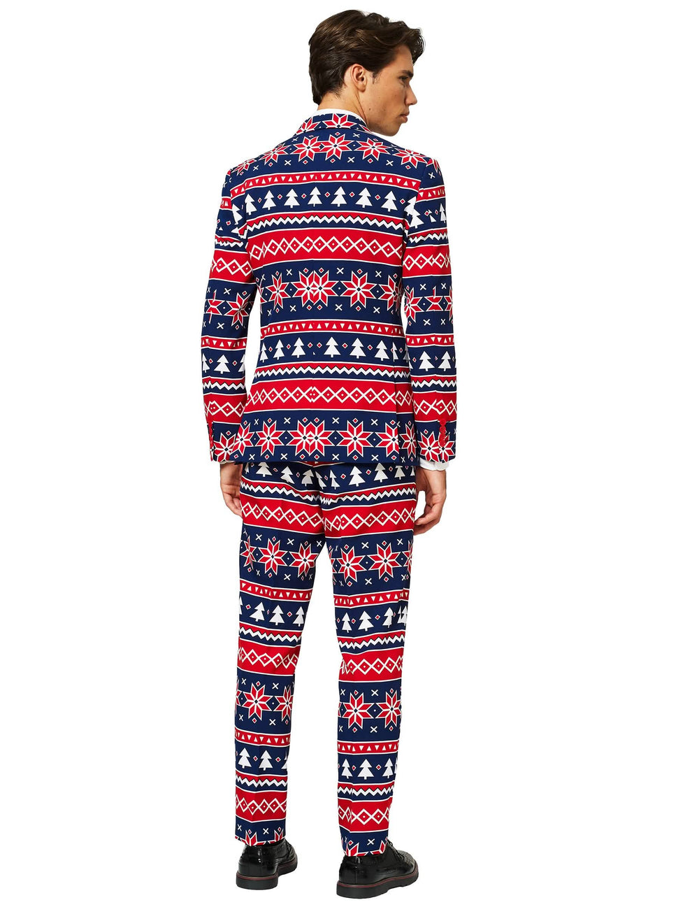 Vedere din spate a costumului Mr. Nordic Xmas pentru bărbat