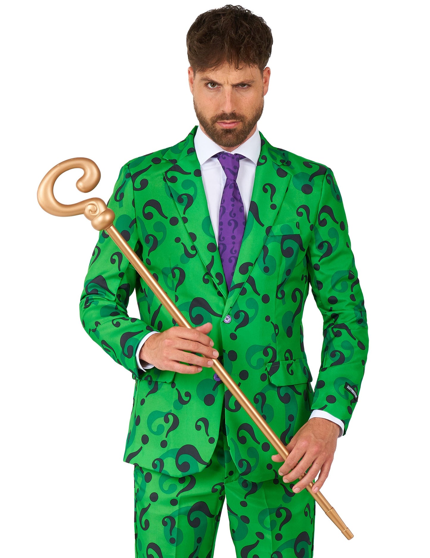 Costum Domnul Riddler pentru adulți Suitmeister