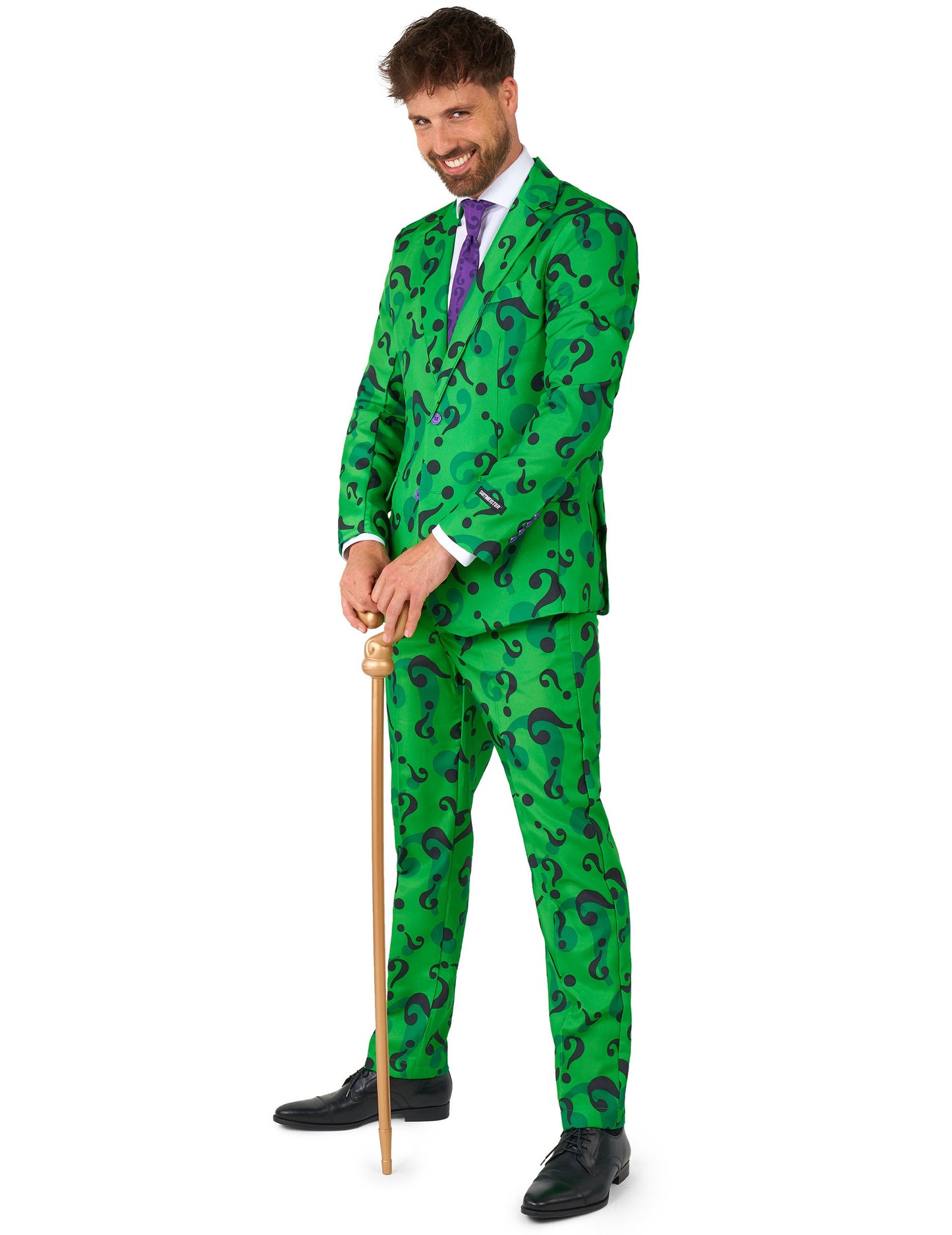 Costum Domnul Riddler pentru adulți Suitmeister