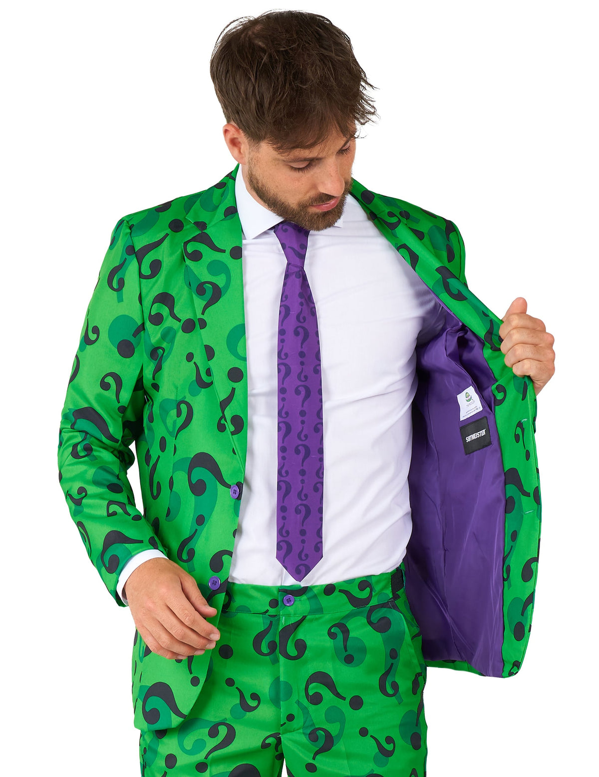 Costum de Mr. Riddler™ Suitmeister™ pentru adulți