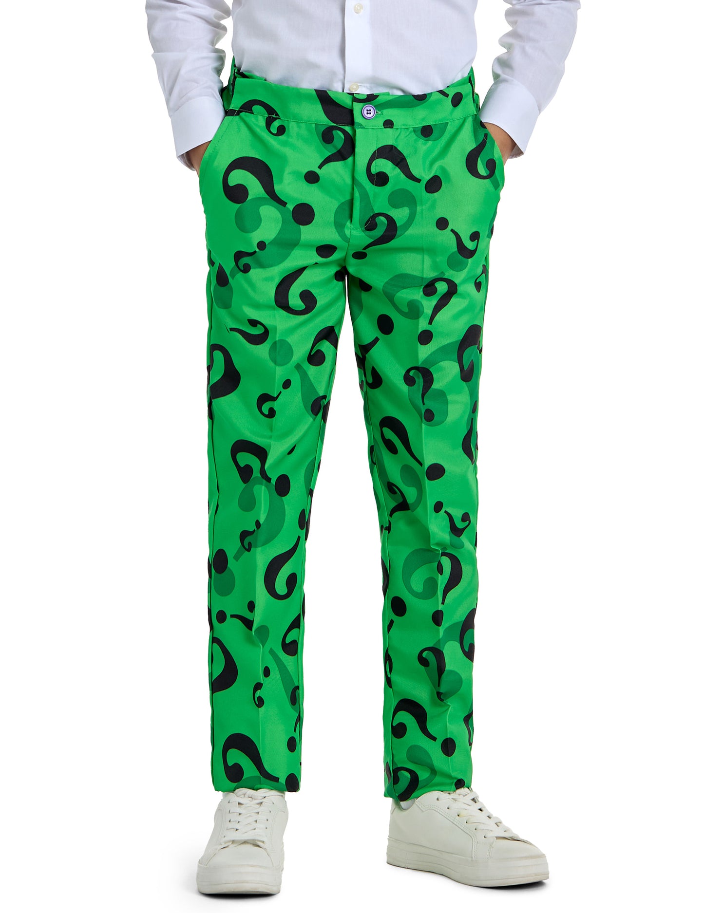Détail du pantalon du Costume Mr. Riddler™ Suitmeister™ pour enfant