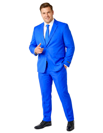 Costum Suitmeister™ Mr. Solid albastru pentru bărbați