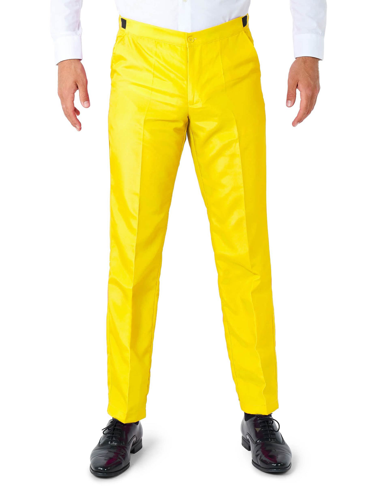 Vederea pantalonilor din costumul Mr. Solid pentru bărbat galben