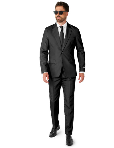 Costum negru Suitmeister™ Mr. Solid pentru bărbați