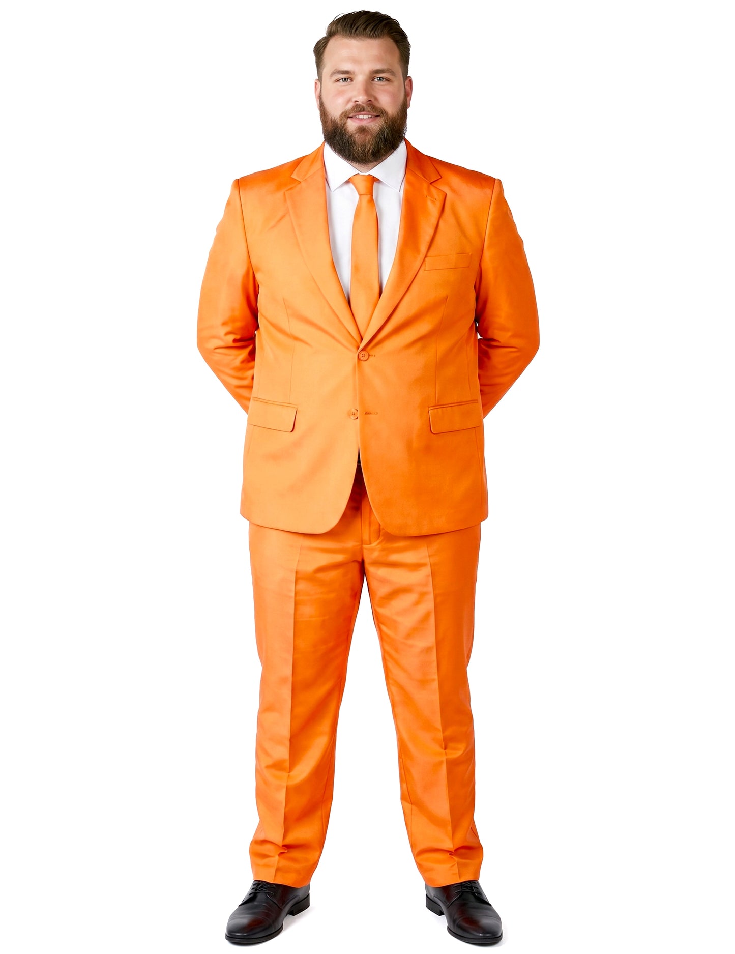 Costum portocaliu Mr. Solid pentru bărbați Suitmeister™
