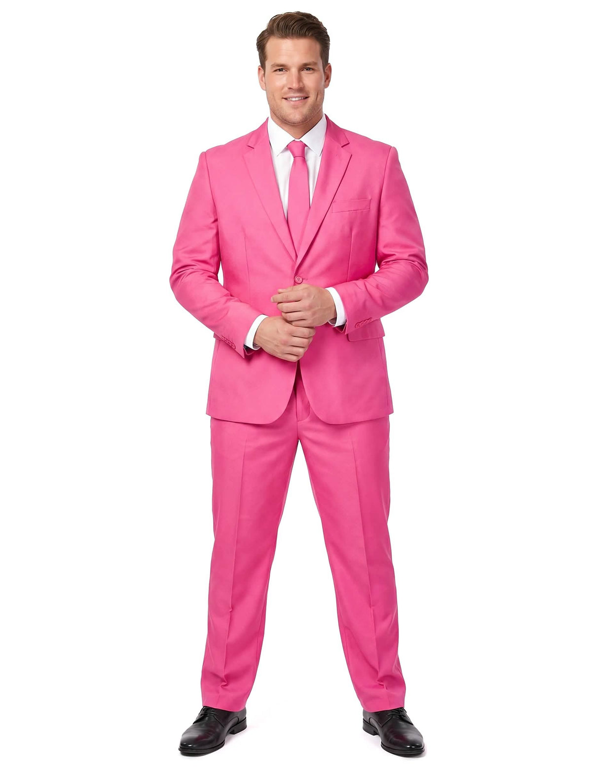 Costum Mr. Solid roz pentru bărbați Suitmeister™