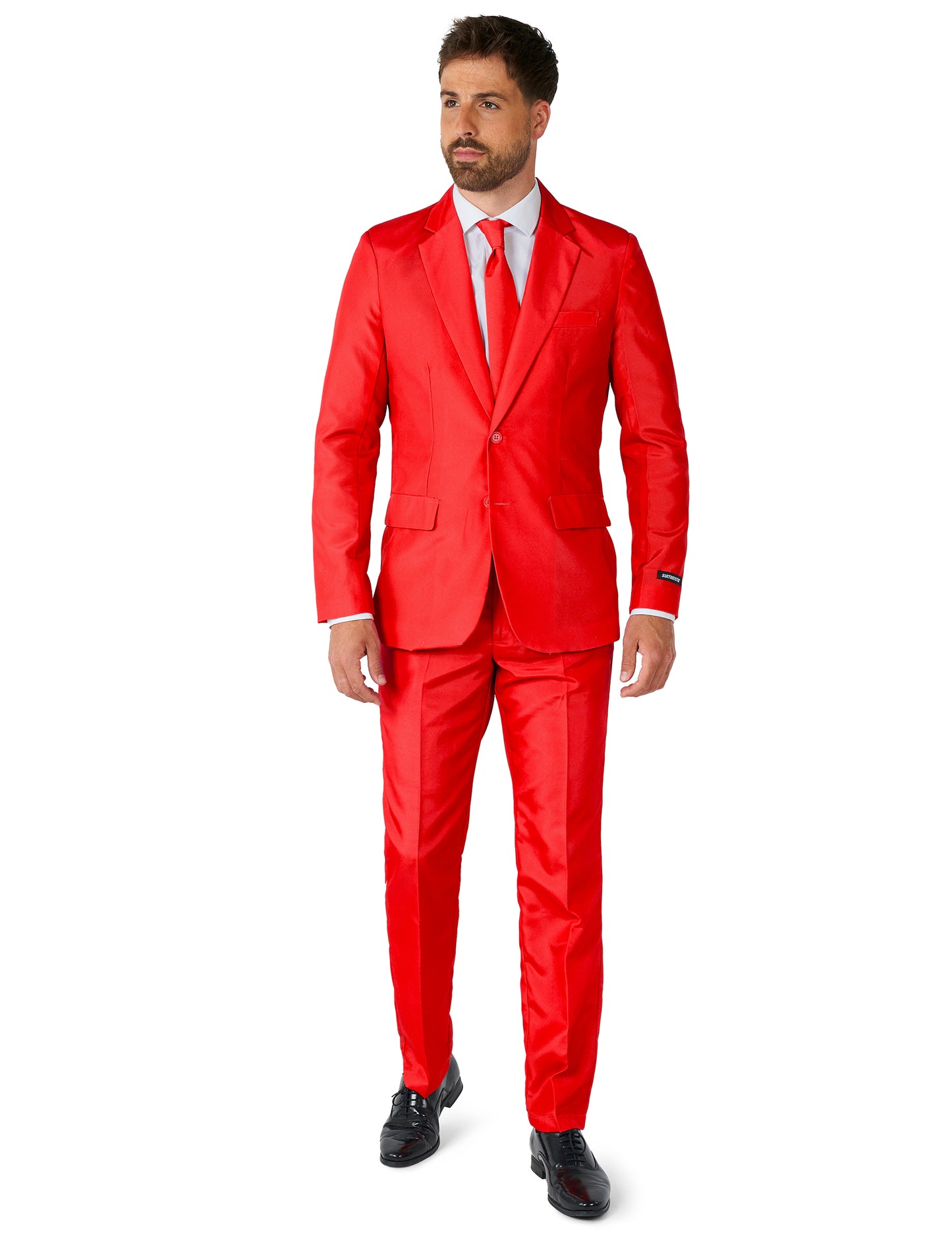 Costum roșu Mr. Solid pentru bărbați Suitmeister™