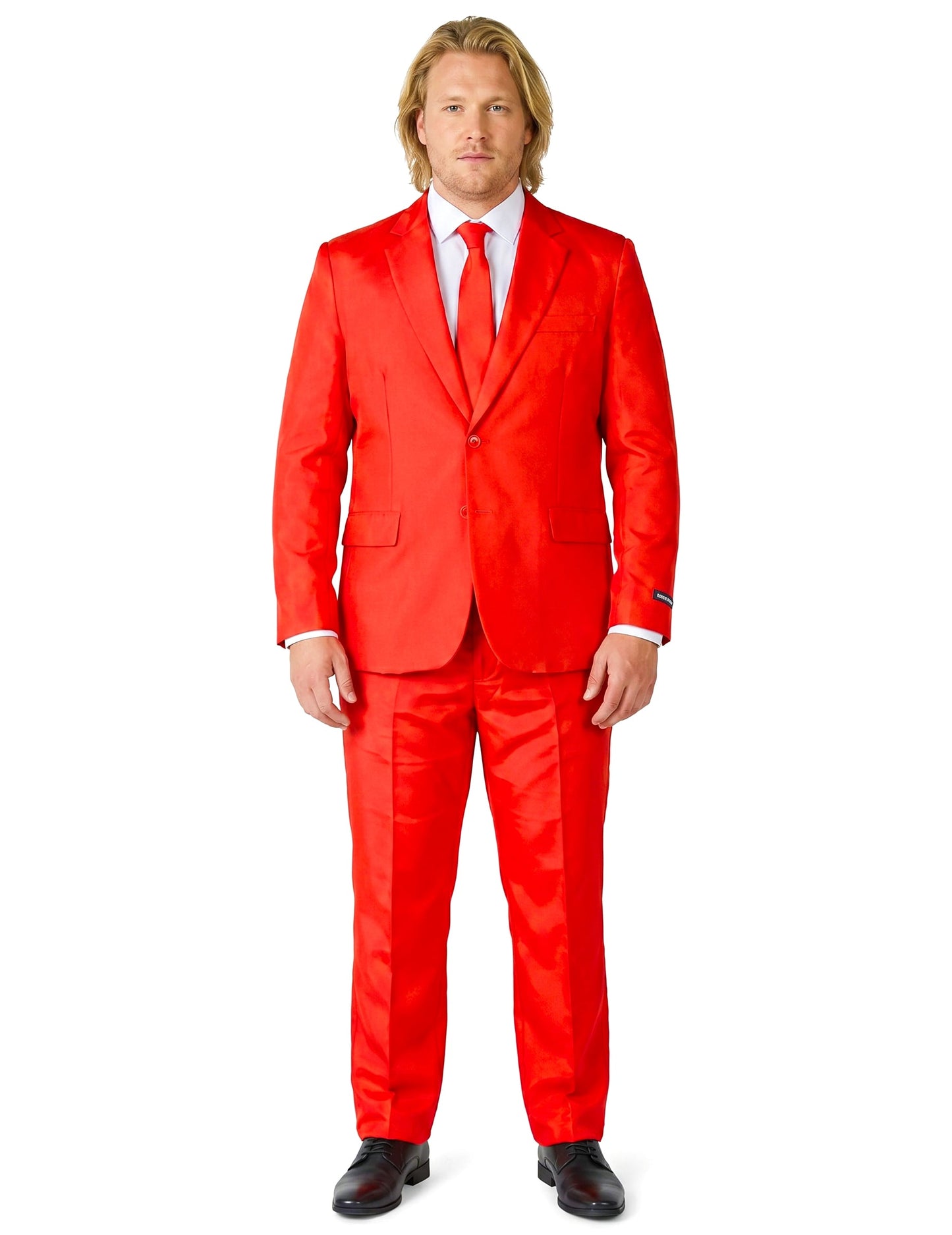 Costum roșu Mr. Solid pentru bărbați Suitmeister™