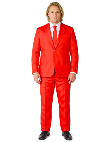 Costum roșu Mr. Solid pentru bărbați Suitmeister™