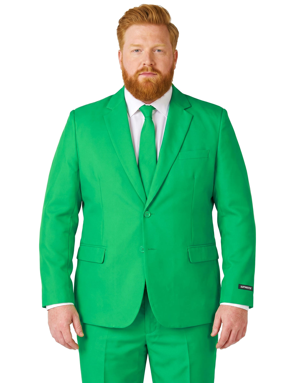 Costum Mr. Solid verde pentru bărbați Suitmeister™
