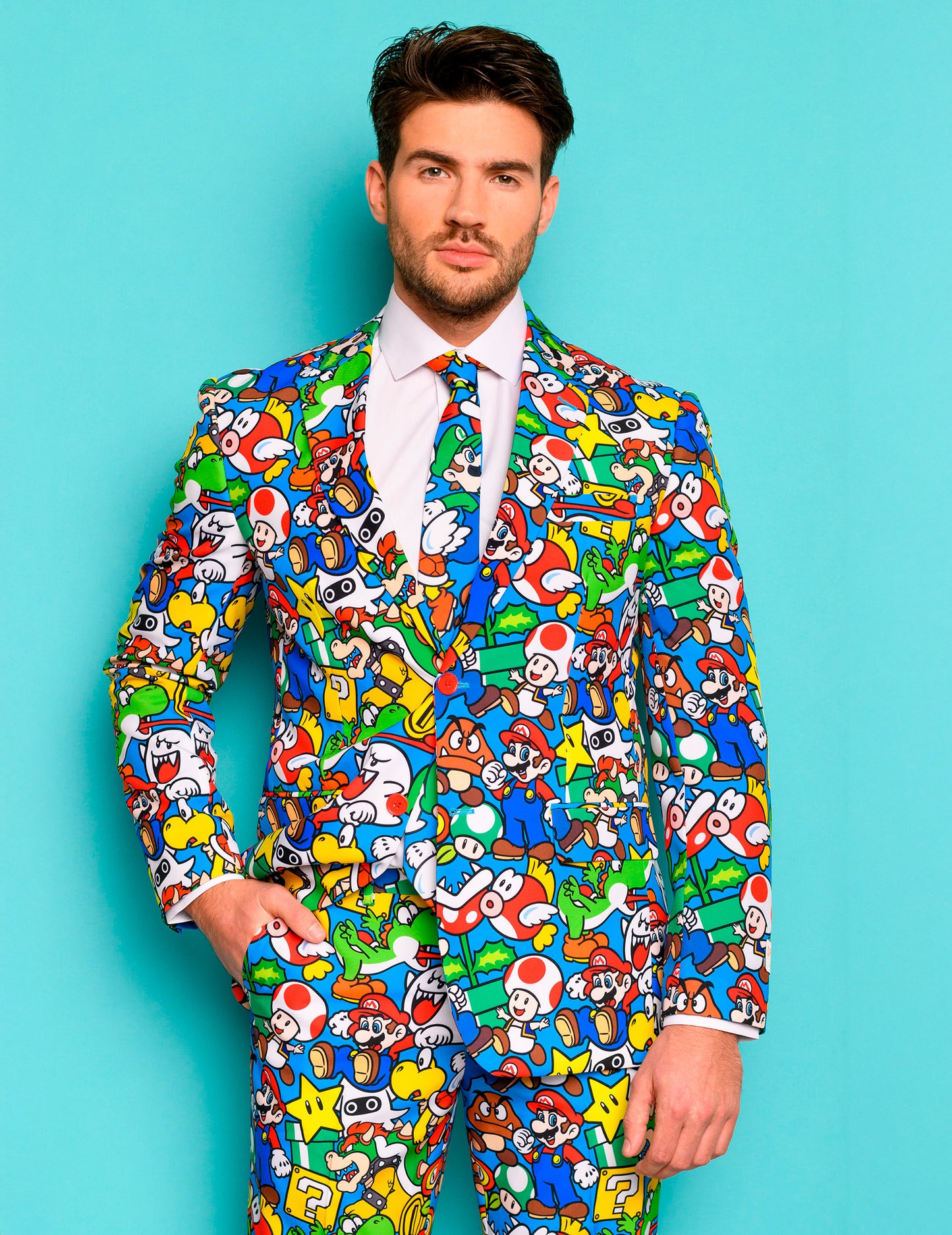 Costum pentru adulți Mr. Super Mario™ Opposuits™