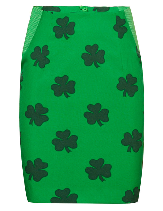 Détail de la jupe du costume Mrs. Lucky Opposuits St Patrick
