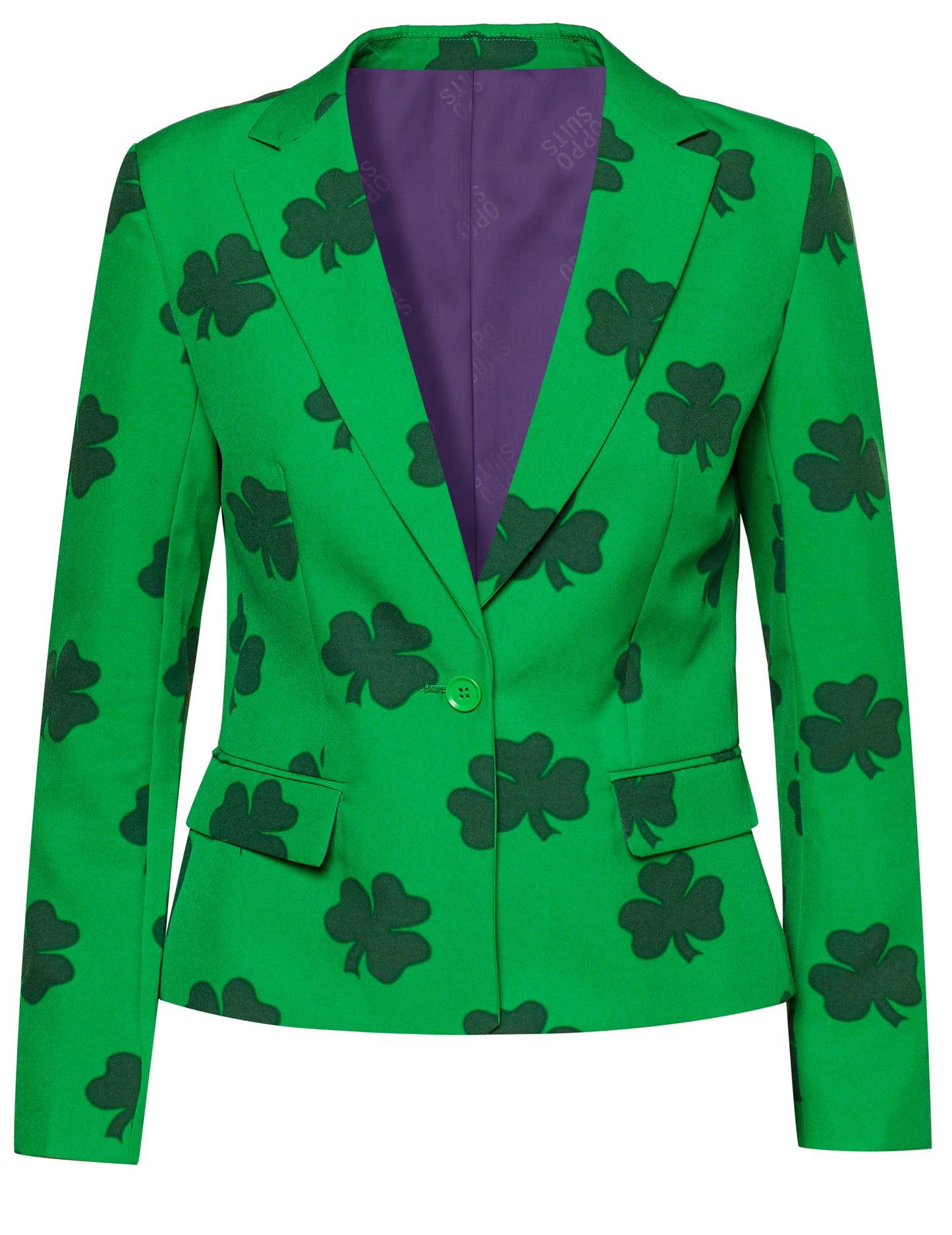 Costum doamna. Femeie norocoasă opusă St Patrick