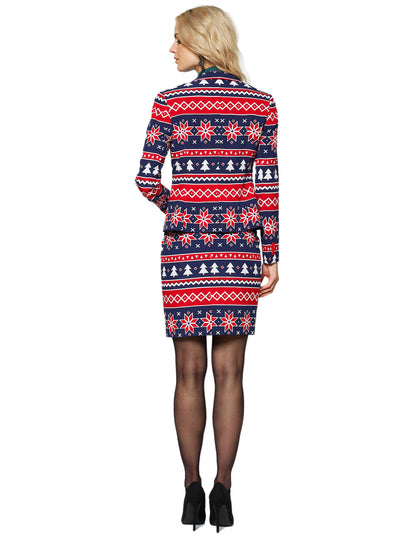 Costum doamna. Xmas nordic opus femeilor