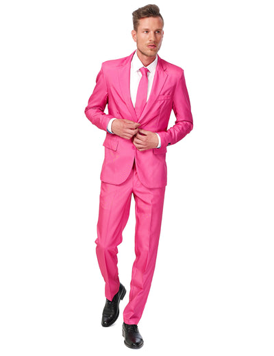 Costum Mr. Solid roz pentru bărbați Suitmeister™
