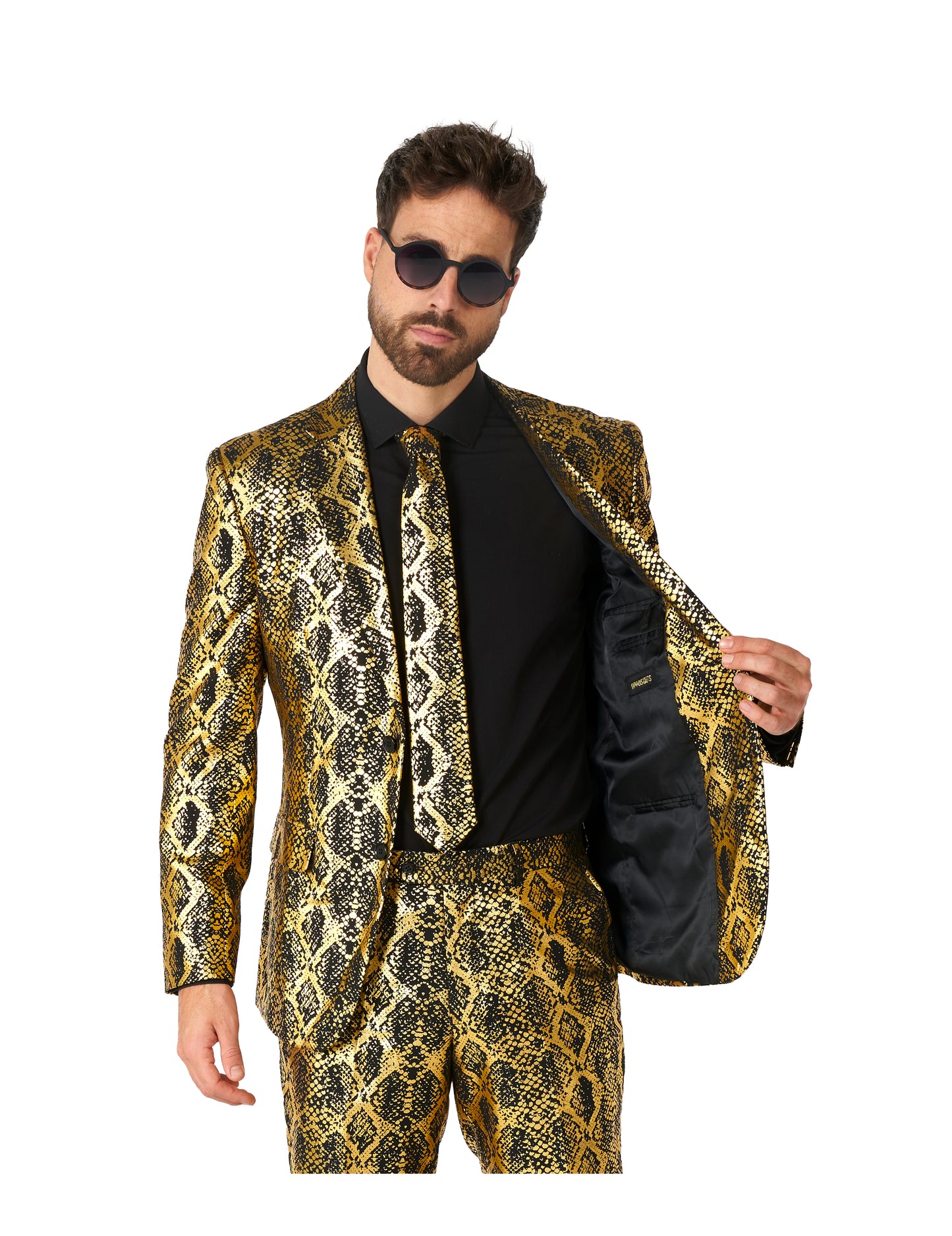 Costum de șarpe strălucitor pentru adulți opus