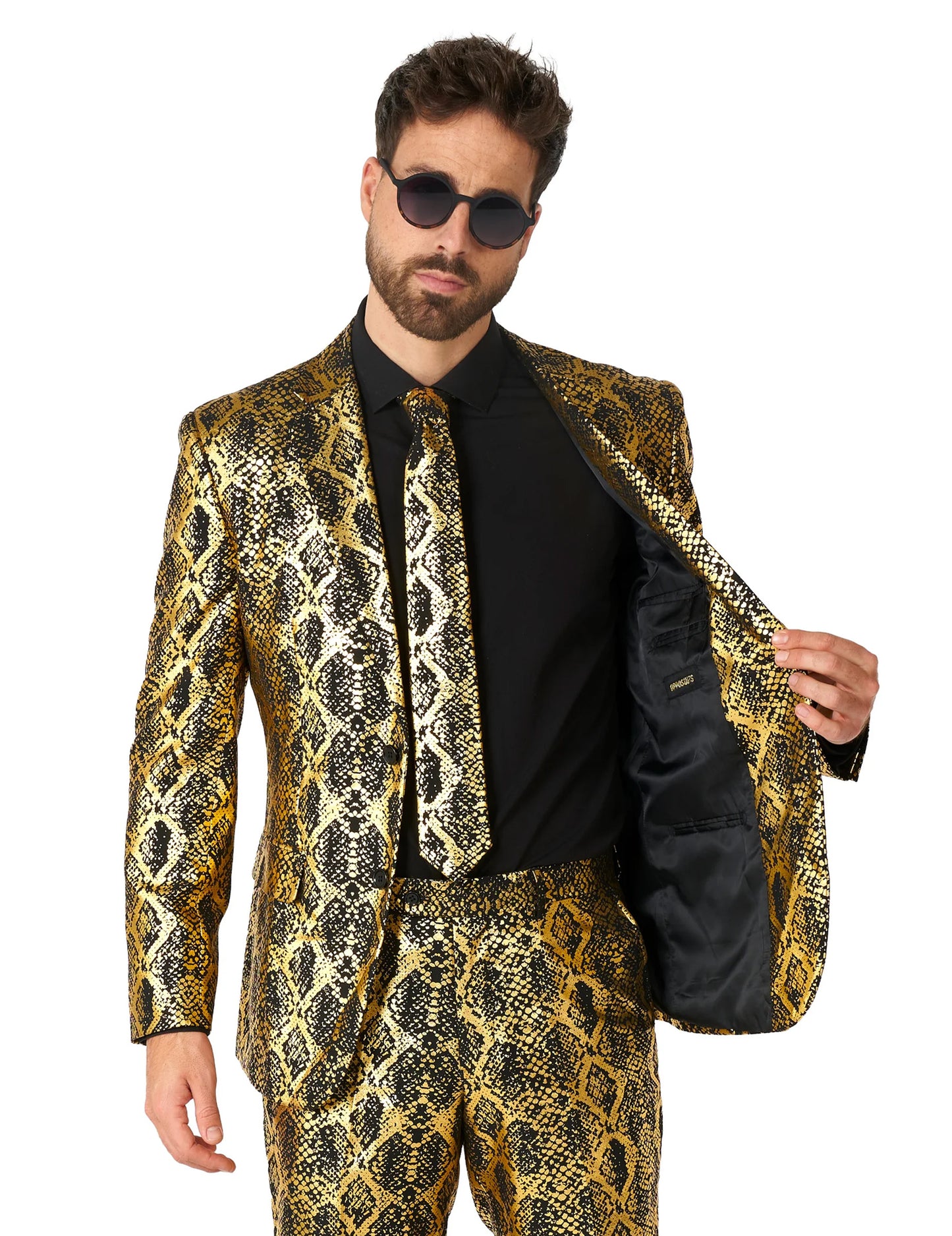 Costum de șarpe strălucitor pentru adulți opus