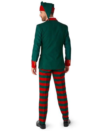 Vue de dos du costume Elfe du Père Noël Suitmeister