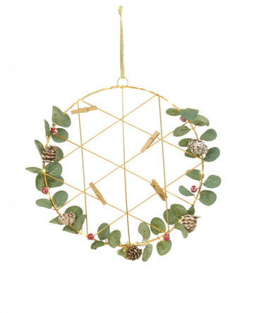 Coroniță suspendată luminoasă tip pêle-mêle 28 cm 