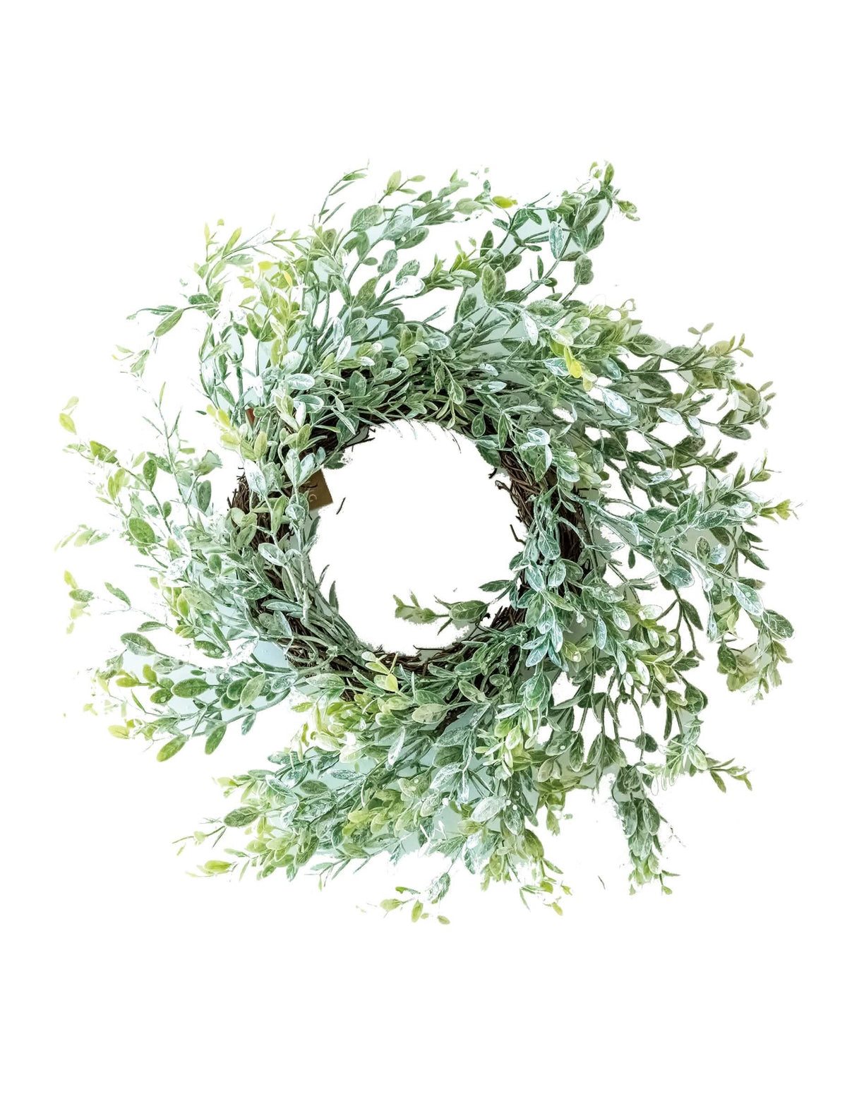 Coroană din ramuri de eucalipt pentru decorațiune, verde, efect natural