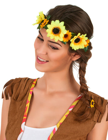 Coroana de flori de floarea soarelui adult