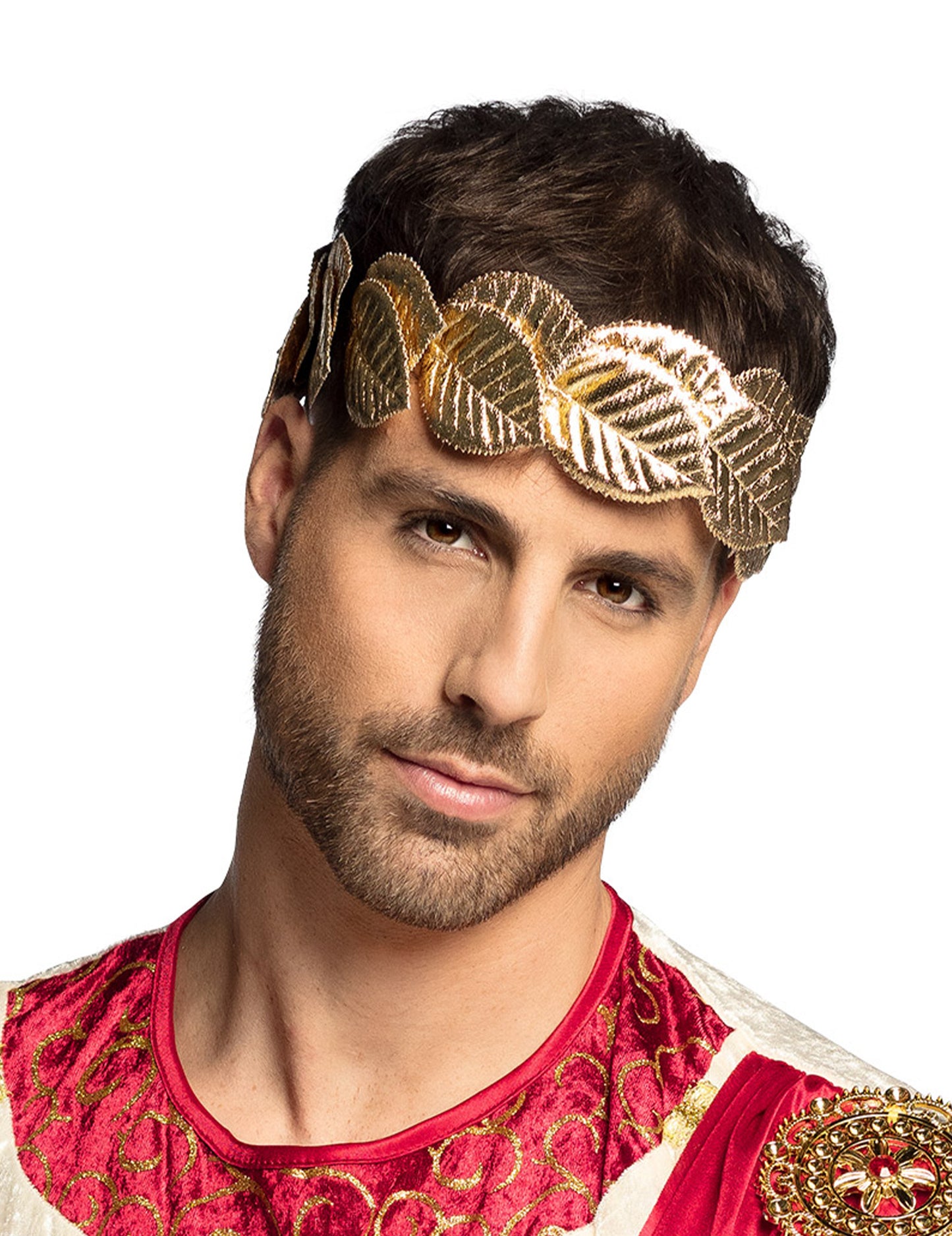 Vue de face de la couronne de laurier pour adulte