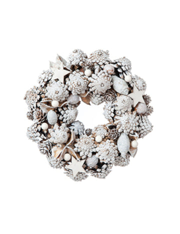 Coroniță de Crăciun cu zăpadă artificială 24 cm 