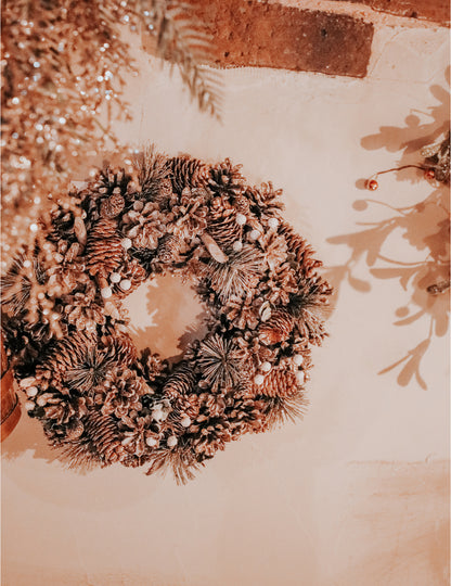 Coroniță de Crăciun pădure fermecată 35 cm 