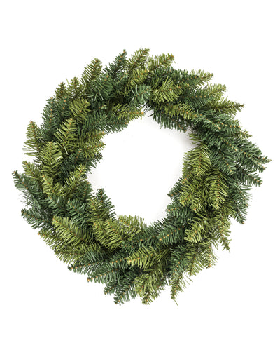 Couronne de sapin synthétique pour décoration vert