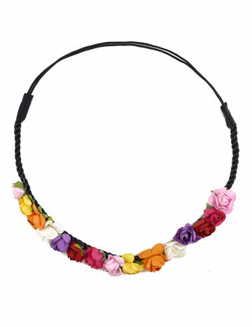 Coroana de flori multicolore pentru femei