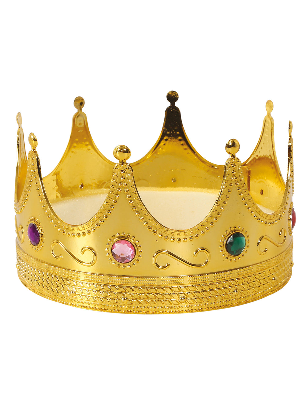 Vue d'ensemble de la couronne de roi pour adulte