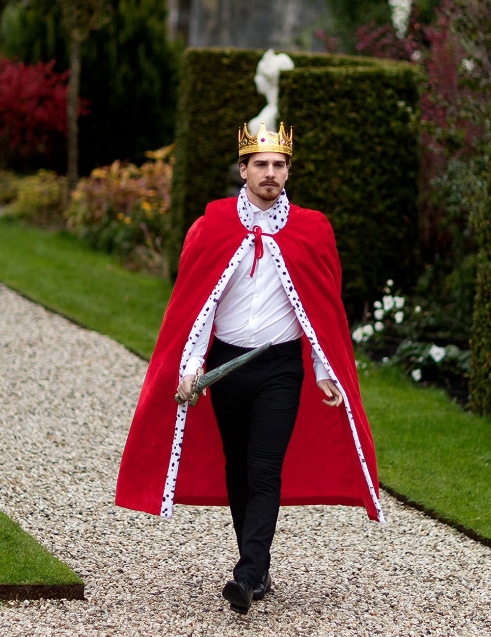 Mise en situation de la couronne de roi pour adulte