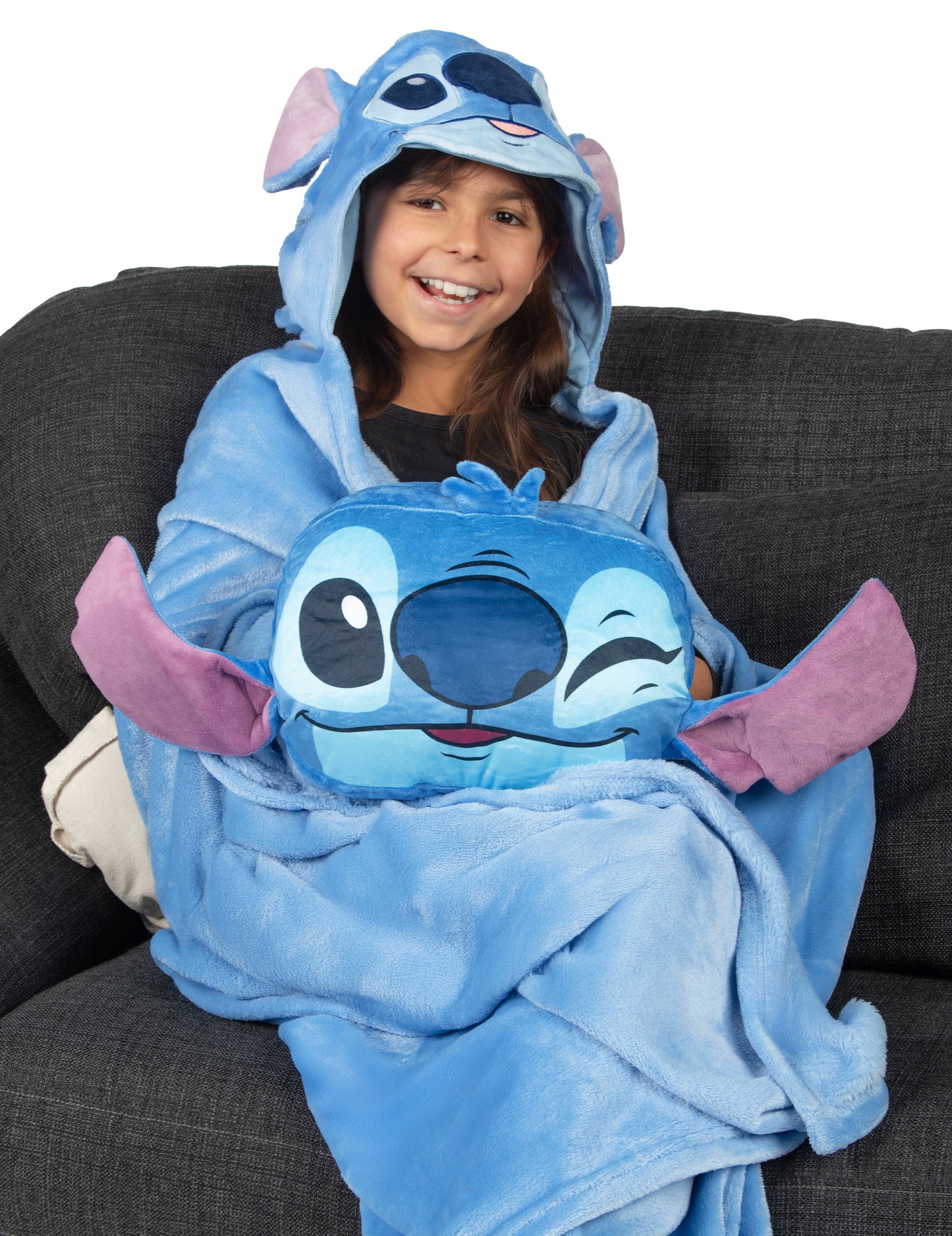 Pernă Cocooning în formă de cap Stitch Lilo & Stitch™ 