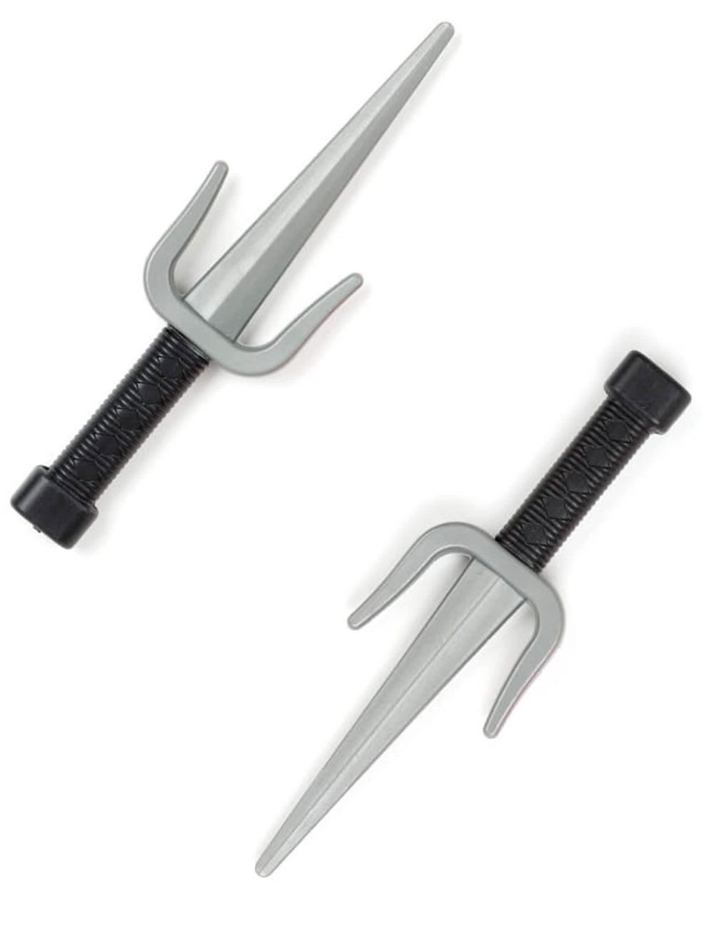 Cuțite ninja din plastic pentru costum gri și negru