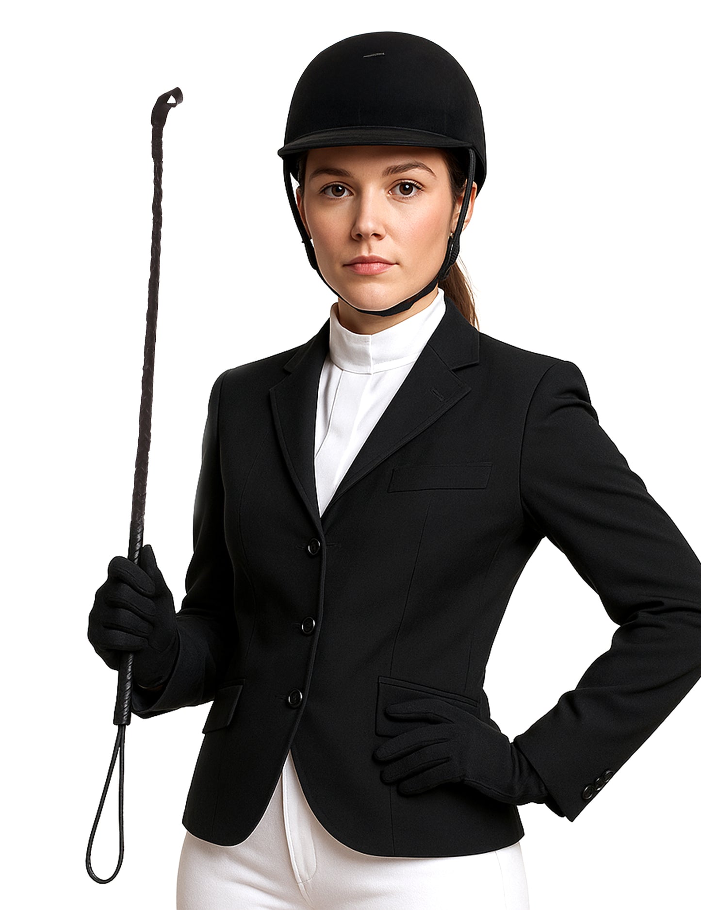 Cravache noire 60 cm