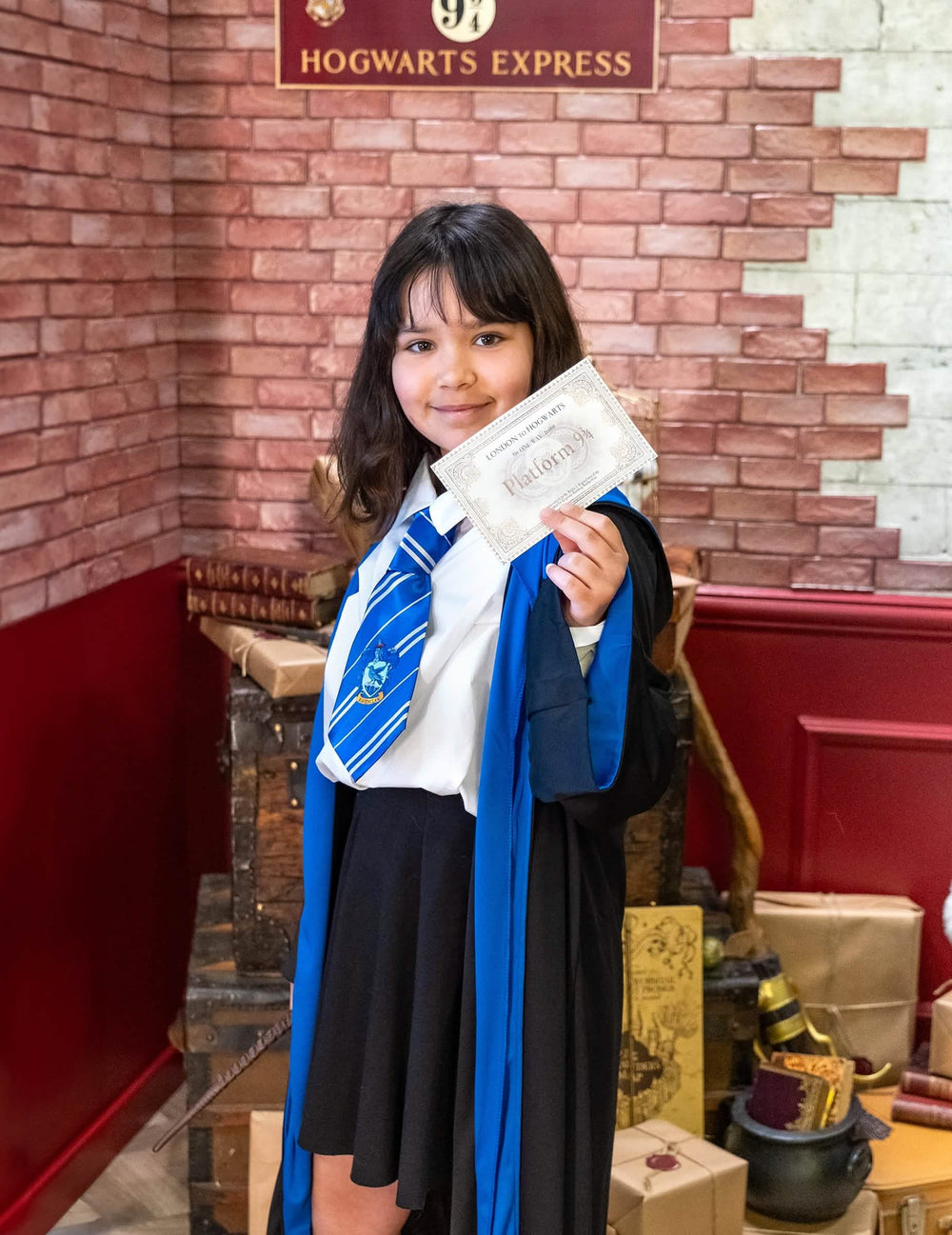 Set de joacă purtat cu bilet de tren al Cravatei Ravenclaw