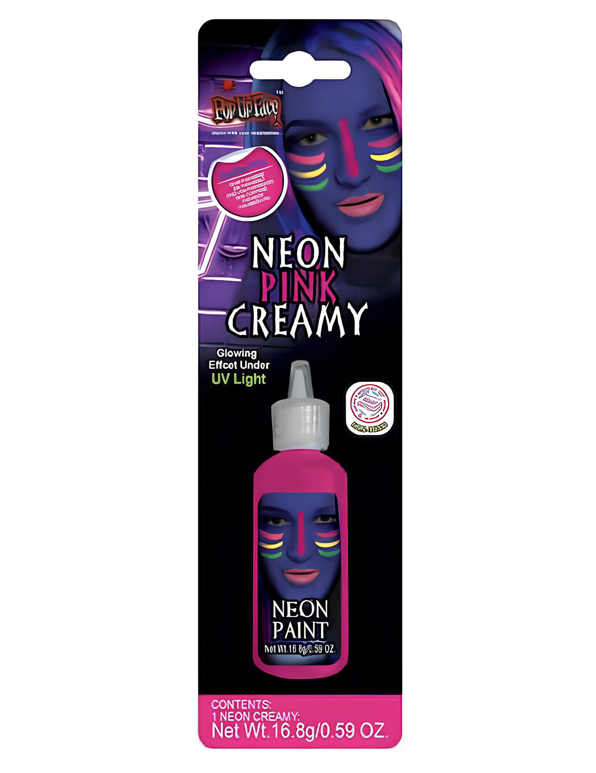Crème de maquillage néon pour adulte rose fluorescente