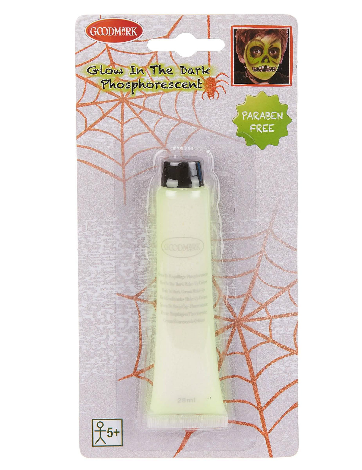 machiaj de schelet de față din cremă fosforescentă machiaj fluorescent pentru adult verde neon