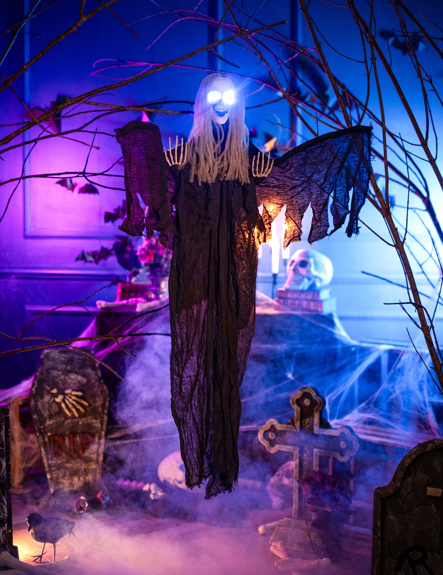 Decorare pentru a atârna Black Angel of Bright Death 110 cm