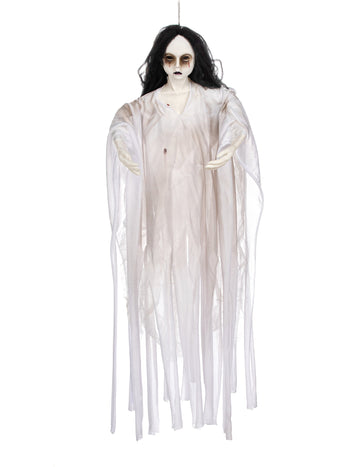 Luminous White Lady Hanging Decoration 90 cm Halloween