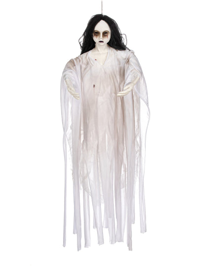 Luminous White Lady Hanging Decoration 90 cm Halloween