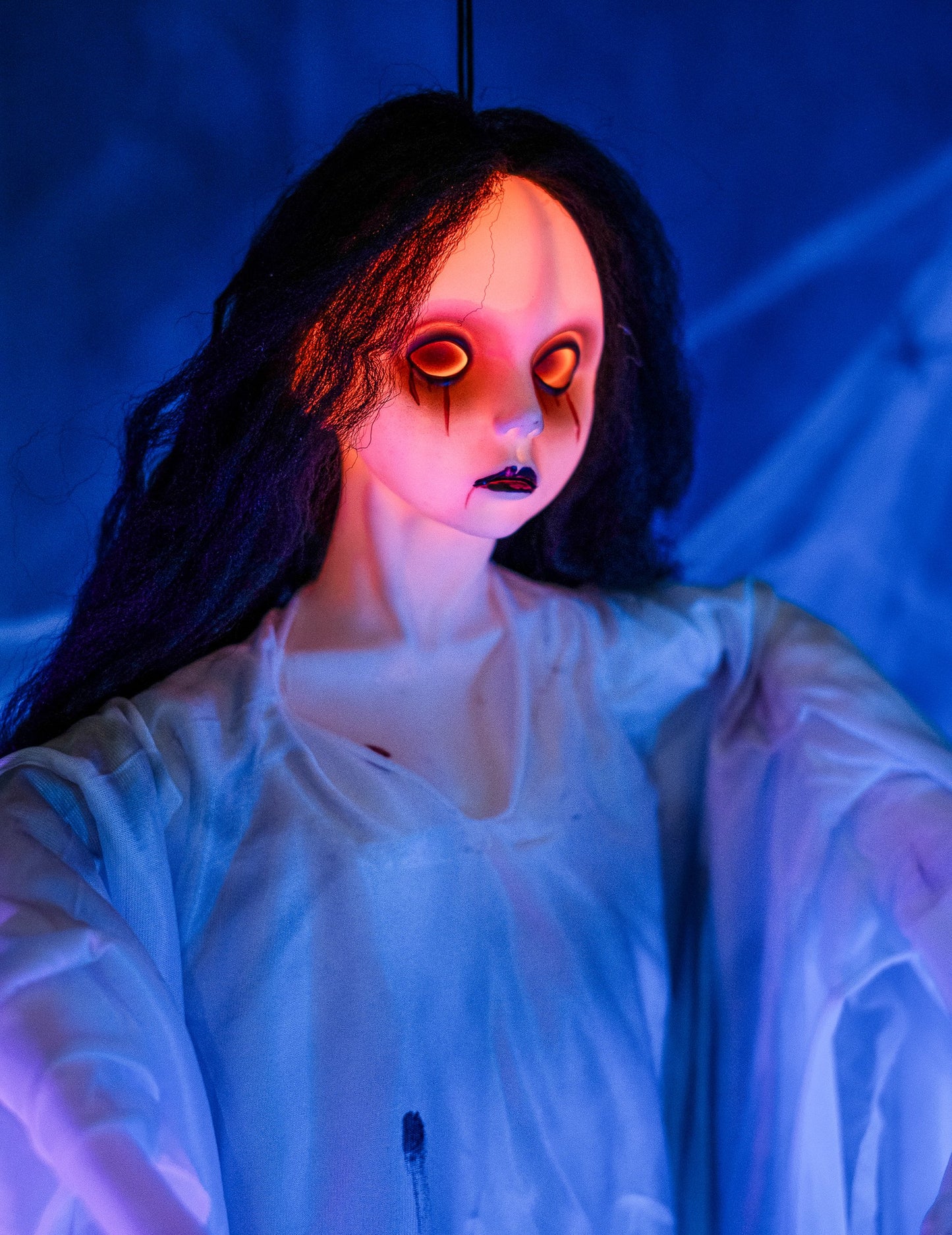 Luminous White Lady Hanging Decoration 90 cm Halloween