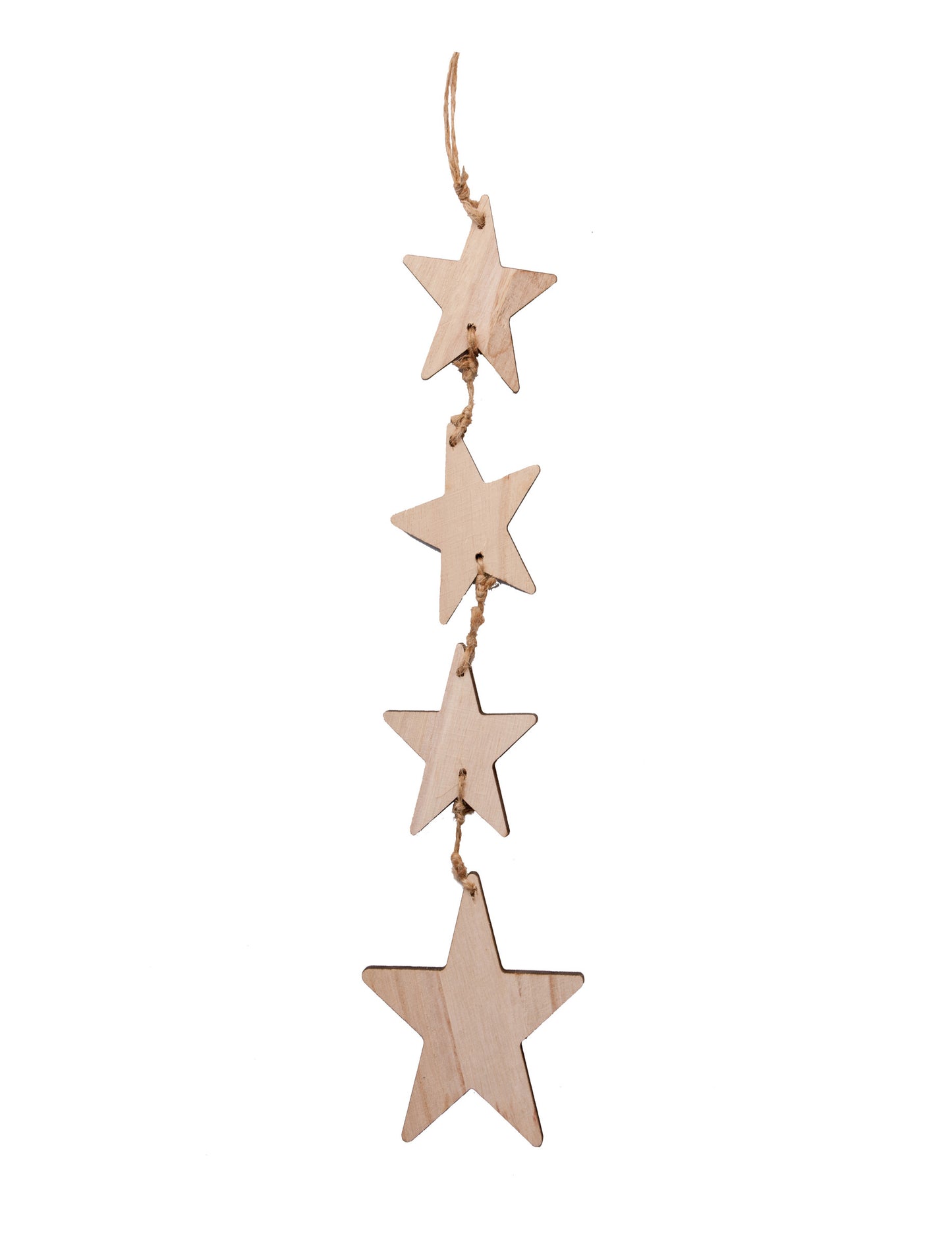 Decorare pentru a atârna stele din lemn 44 cm