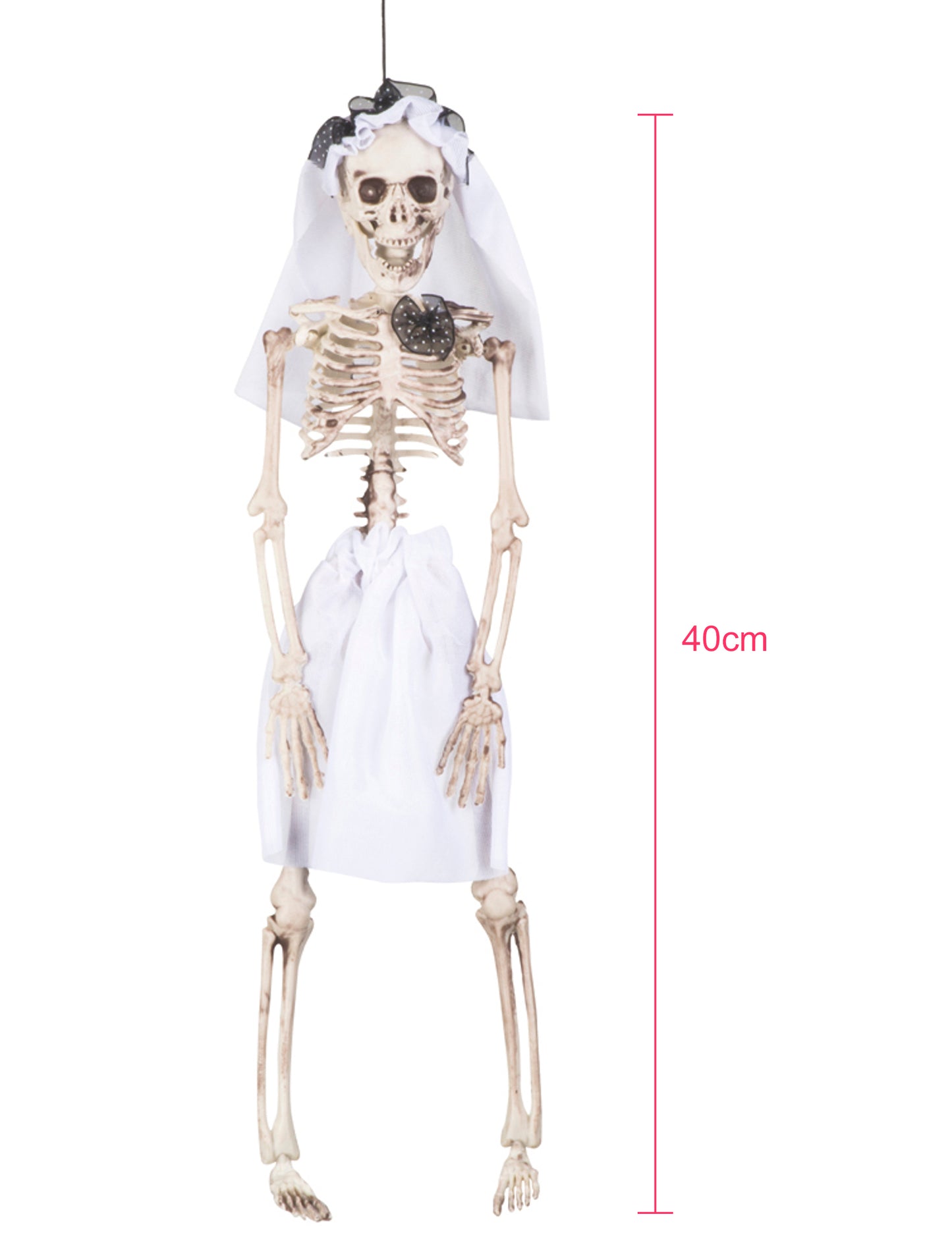 Schelet s -a căsătorit cu decorare agățată de 40 cm Halloween