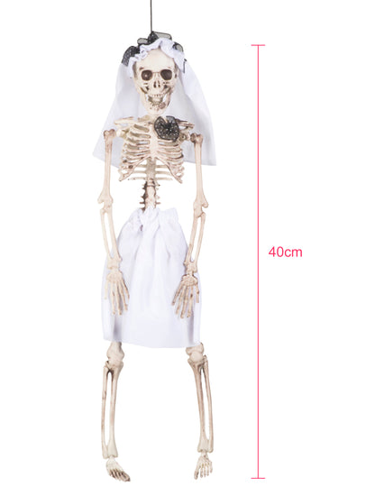 Schelet s -a căsătorit cu decorare agățată de 40 cm Halloween