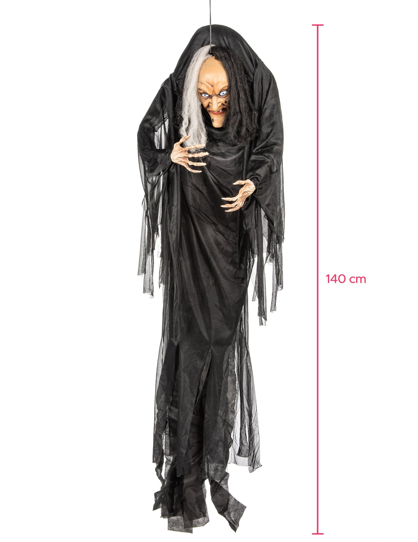 Dimensions de la décoration à suspendre sorcière pour Halloween