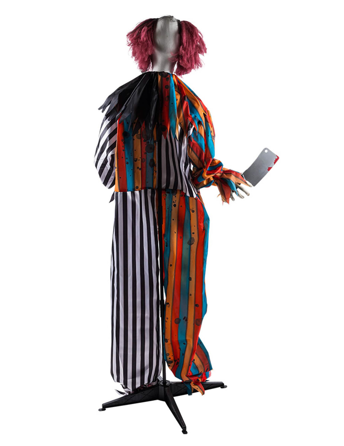 Decorațiune animată clovn măcelar malefic cu mișcări 175 cm
