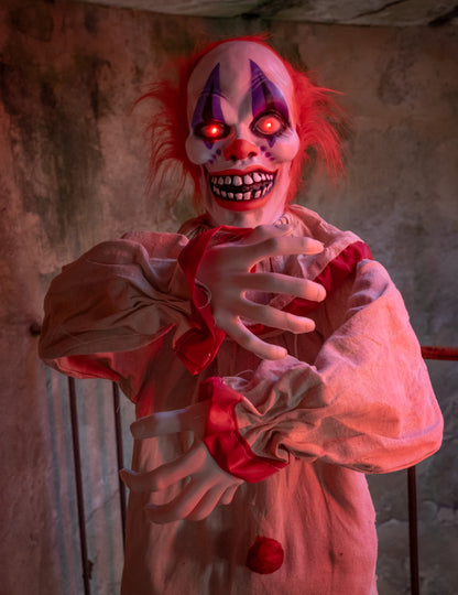 Decorațiune animată cu clovn înfricoșător 153 cm