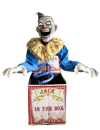 Decorația clovnului animat Jack in the Box 180 cm