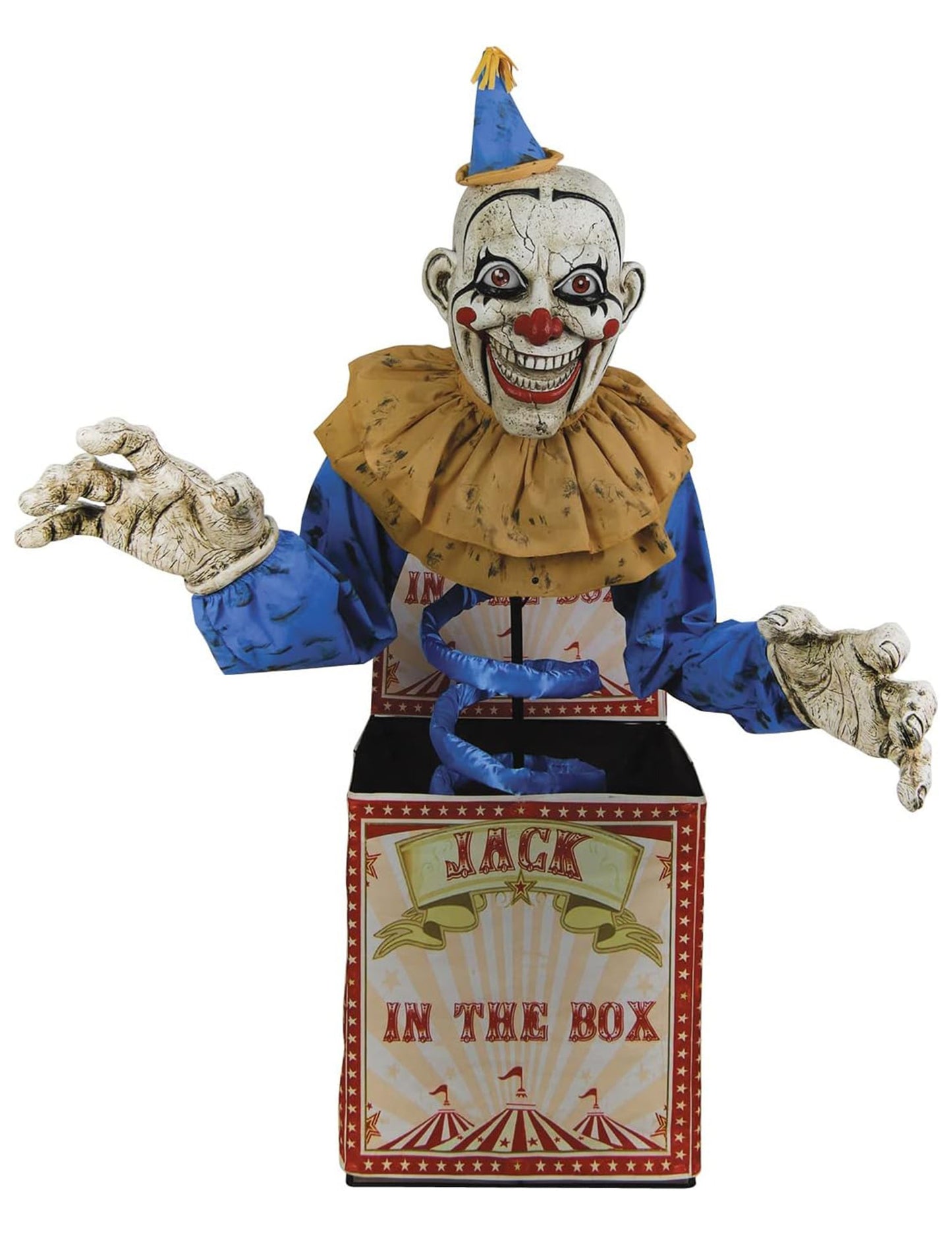 Decorația clovnului animat Jack in the Box 180 cm